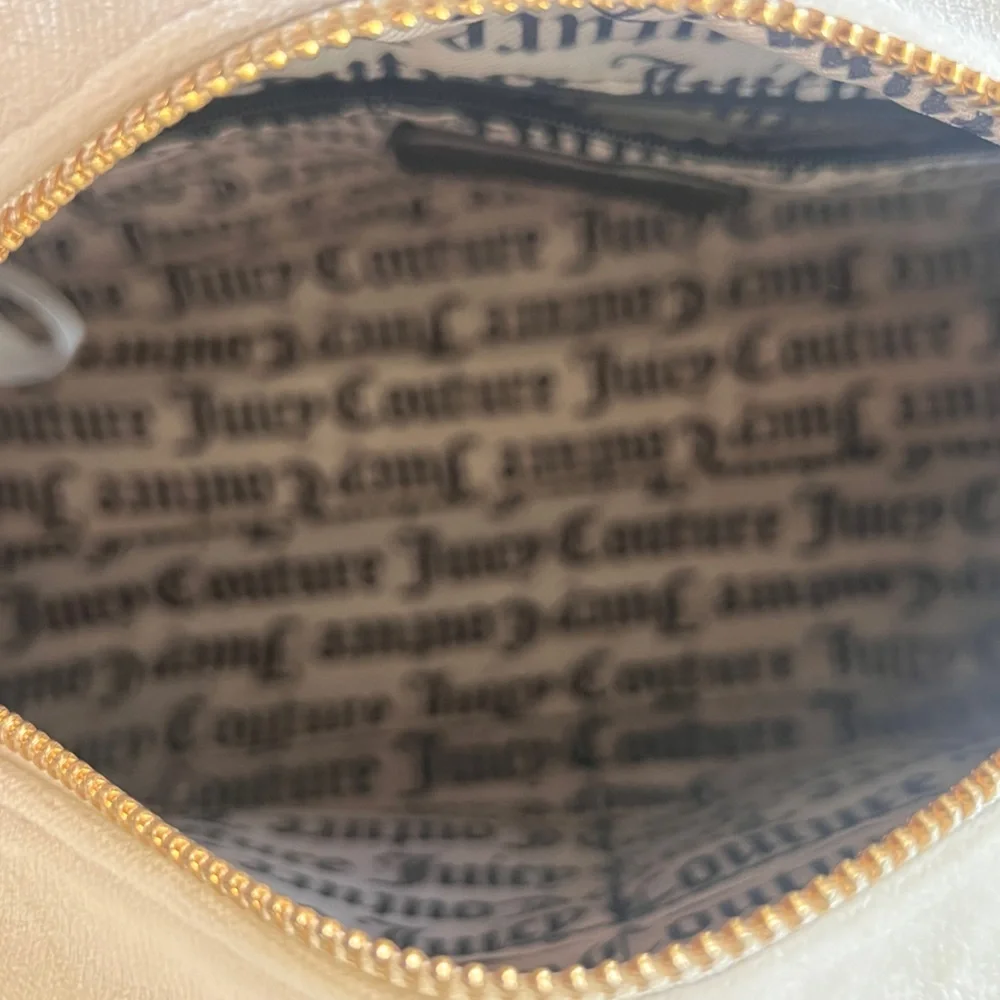 Juicy Couture Black and White crossbody Satchel bag  with Pink Accents